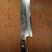 Jiro Nakagawa 240mm Yo Sujihiki Shirogami 1 Tagayasan Handle #586