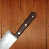 Unmarked (Lamson?) 12.25" Chef Knife Carbon Steel & Rosewood USA 1930s-60s