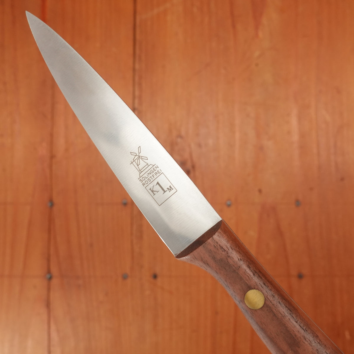 Windmühlenmesser K1 M 3.5" Mittelspitz Paring Stainless Walnut