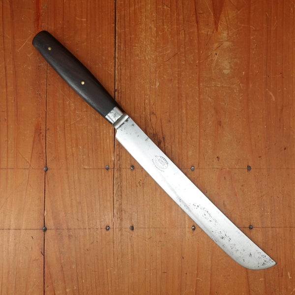 Lamson & Goodnow MFG co 8" Bread Knife Carbon Steel Lamson Pat Bolster Rosewood USA 1850s-80s