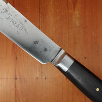 Lamson & Goodnow MFG co 8" Bread Knife Carbon Steel Lamson Pat Bolster Rosewood USA 1850s-80s