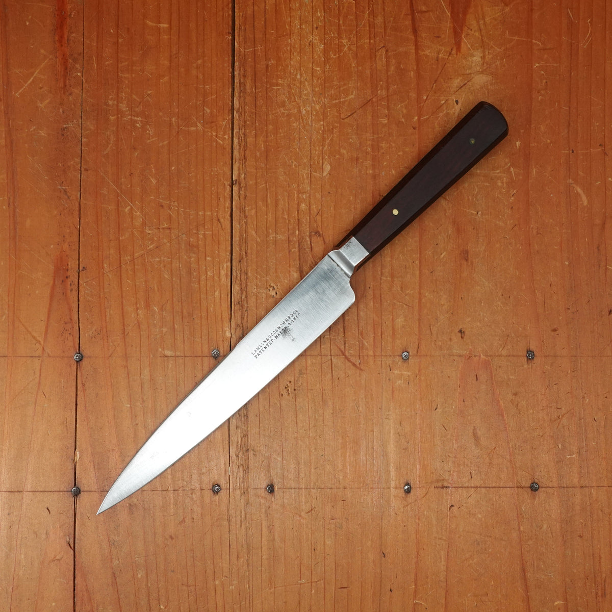 BC Historically Inaccurate Lamson & Goodnow MFG co 5.75" Paring Knife Carbon Steel Lamson Pat Bolster Rosewood  USA