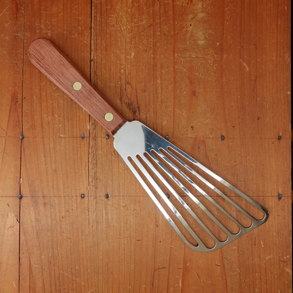 Dexter Russell Traditional Right Handed 6.25" Slotted Fish Spatula Stainless Rosewood Handle S246