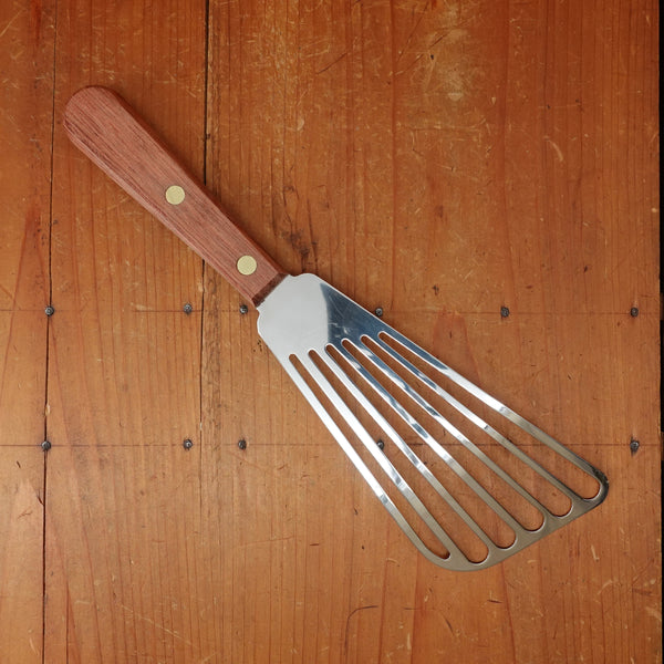 Dexter Russell Traditional Right Handed 6.25" Slotted Fish Spatula Stainless Rosewood Handle S246