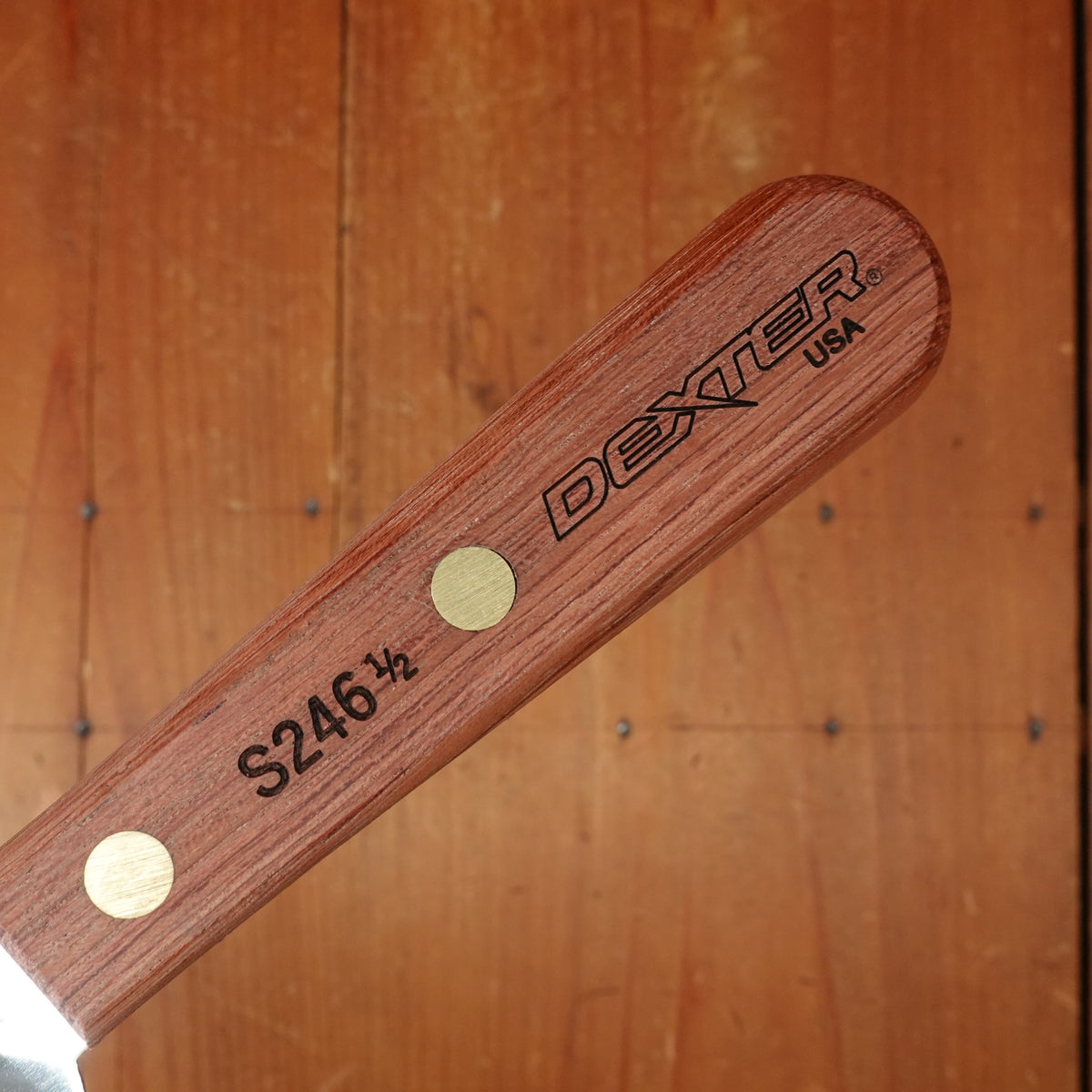 Dexter Russell Traditional Right Handed 6.25" Slotted Fish Spatula Stainless Rosewood Handle S246