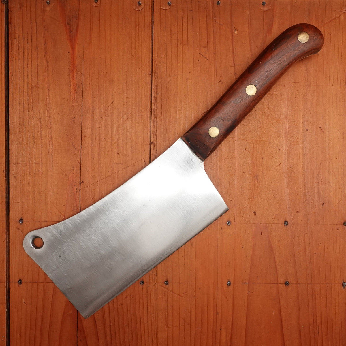 Unmarked 6.75" Butcher Cleaver European - French? 1920s-1960