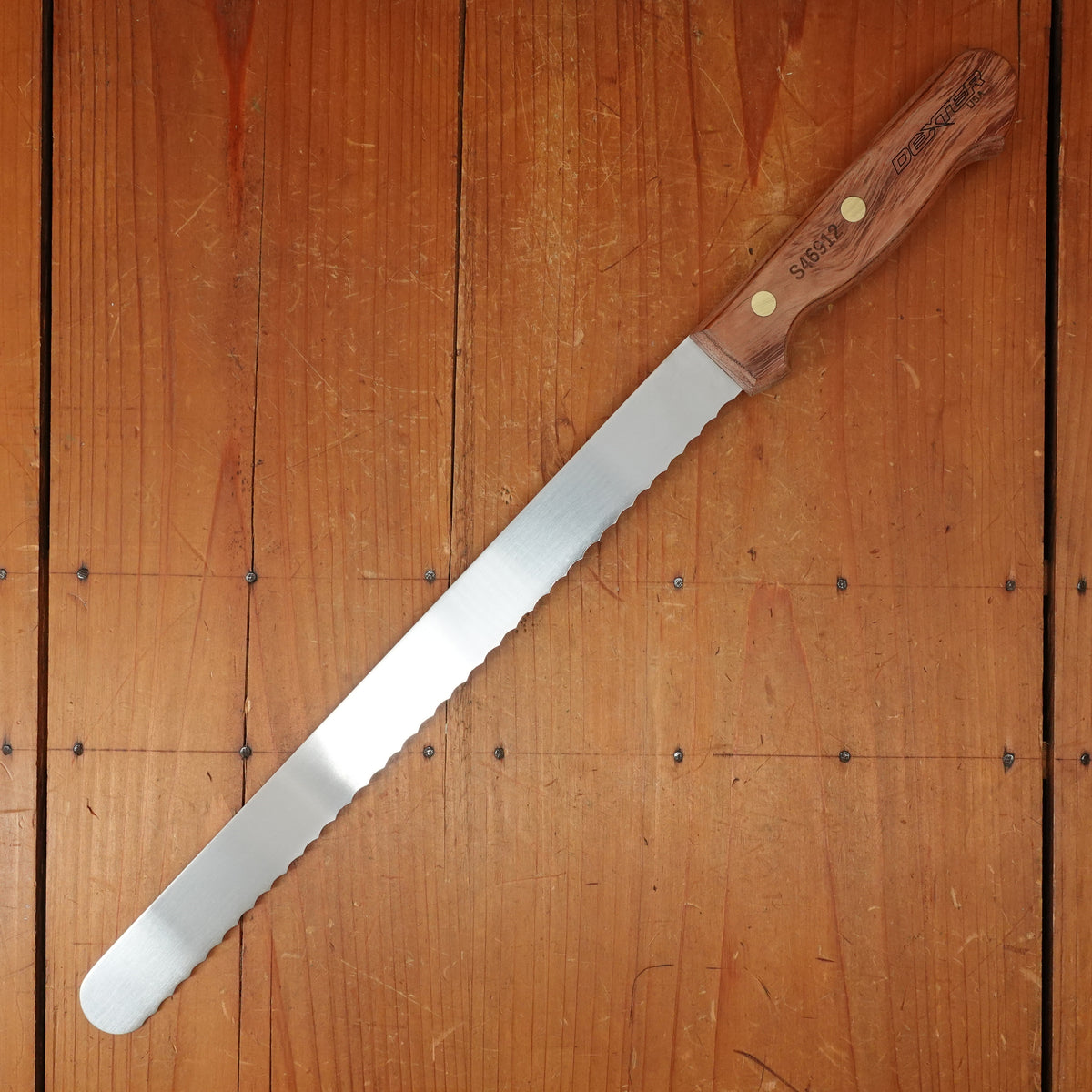 Dexter Russell Traditional 12" Bread Knife Stainless Rosewood Handle S46912