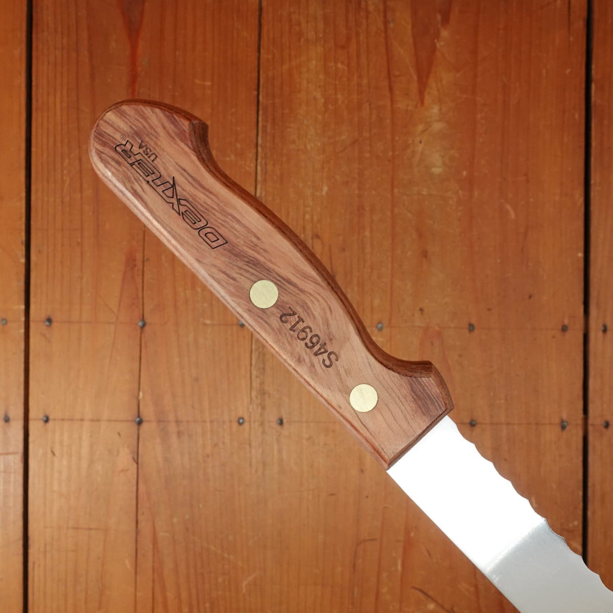 Dexter Russell Traditional 12" Bread Knife Stainless Rosewood Handle S46912
