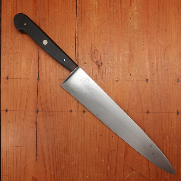 Vintage J A Henckels 10.5" Chef Knife 102-10" Carbon Steel Solingen, Germany Pre-WW2?