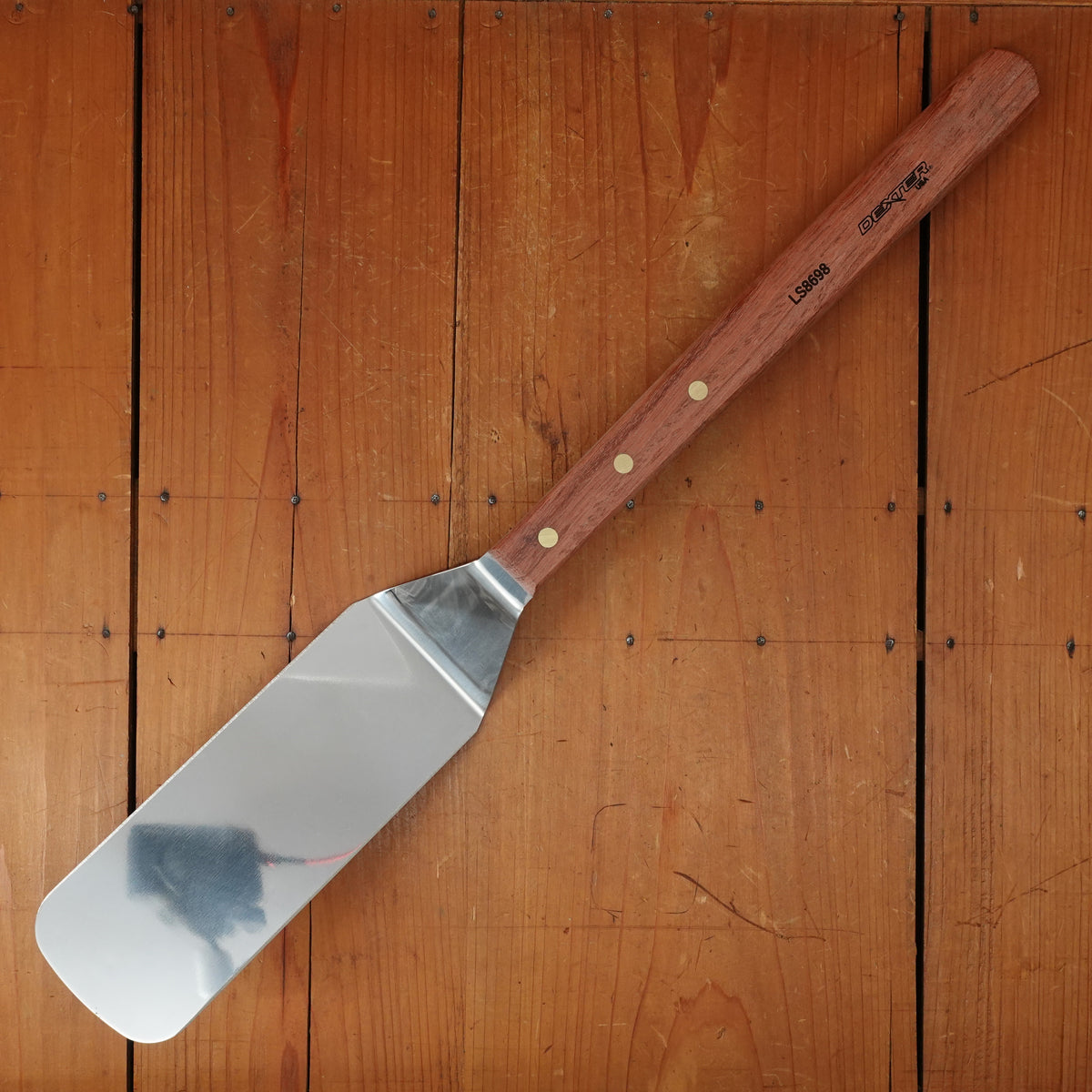 Dexter Russell Traditional 8" Long Spatula Stainless Rosewood Handle LS8698