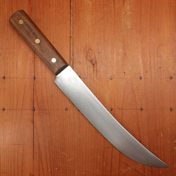 Russell 10.75" Scimitar Carbon Steel Sapele Wood Handle USA 1950-80