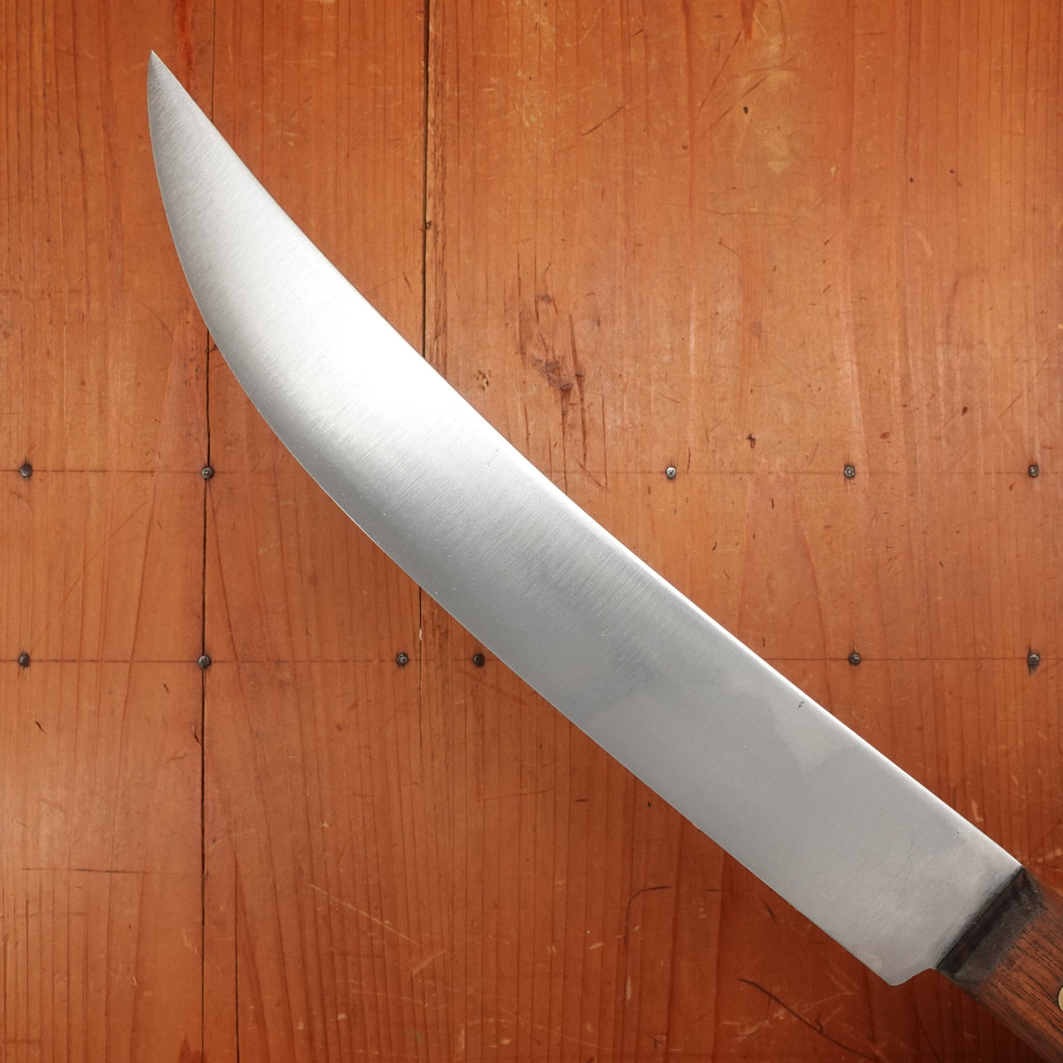 Russell 10.75" Scimitar Carbon Steel Sapele Wood Handle USA 1950-80