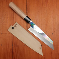 Sakai Kikumori Choyo 180mm Kiritsuke Santoku Aogami 1 with Saya