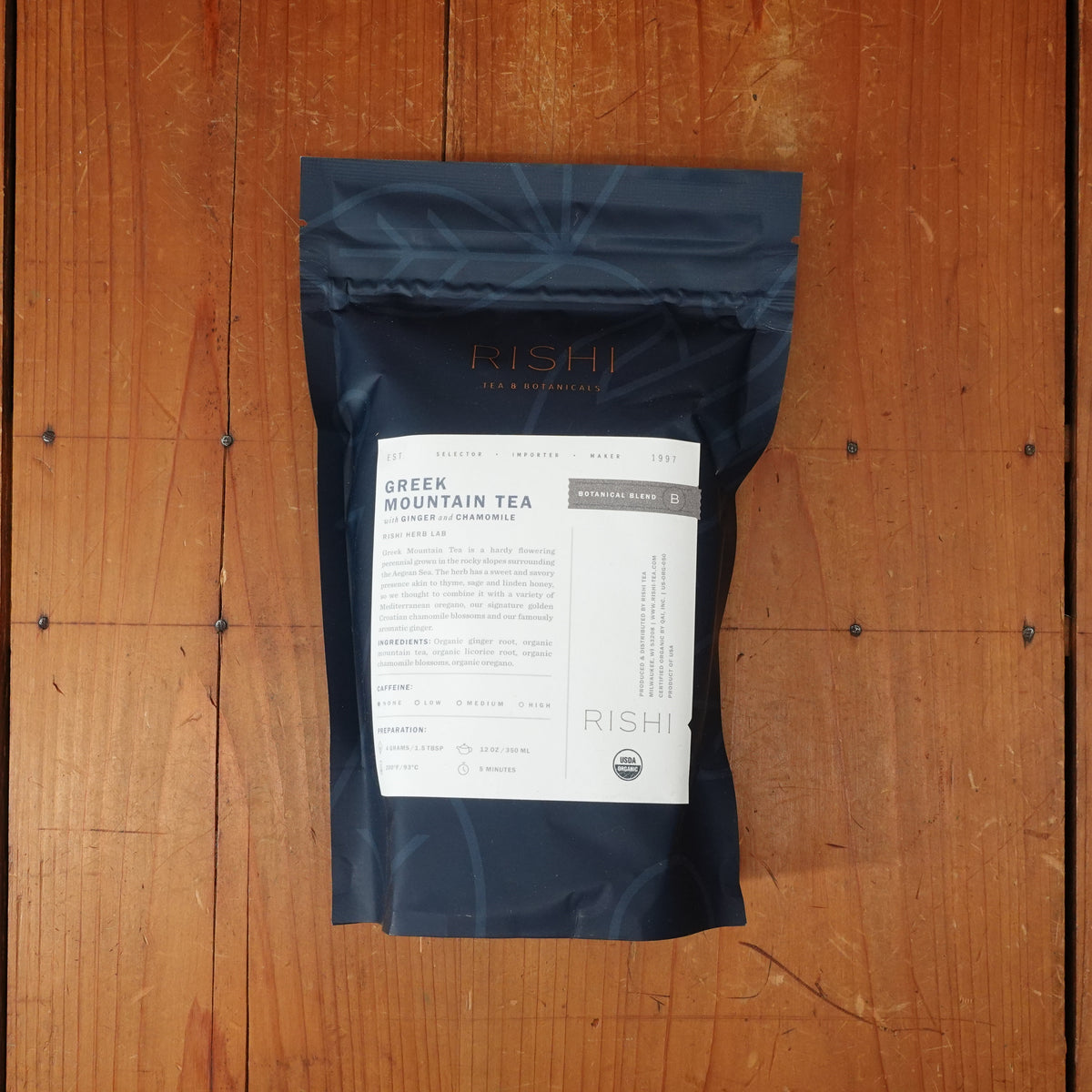 Rishi Greek Mountain Tea with Ginger and Chamomile - 4oz