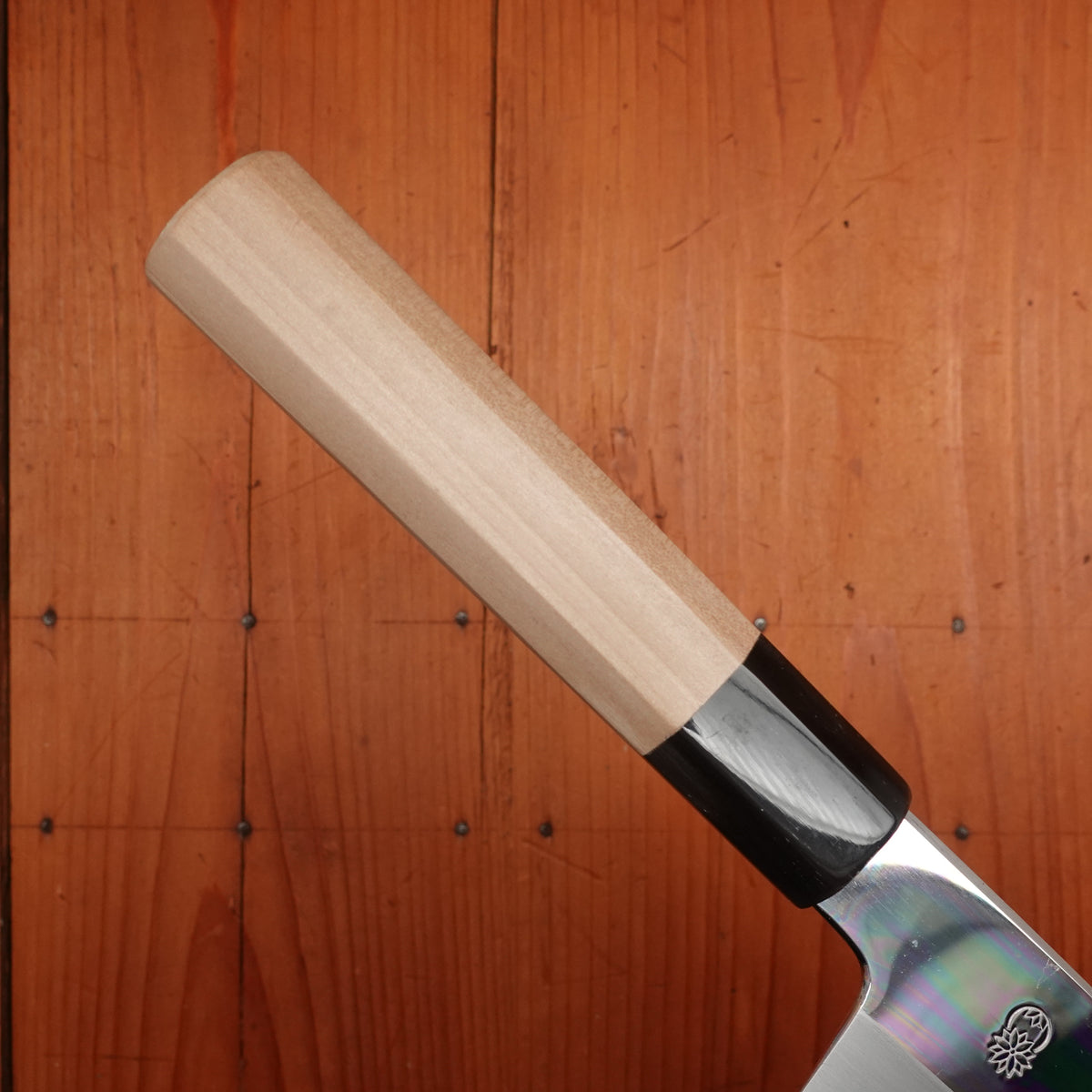 Sakai Kikumori Choyo 180mm Santoku Aogami 1 with Saya