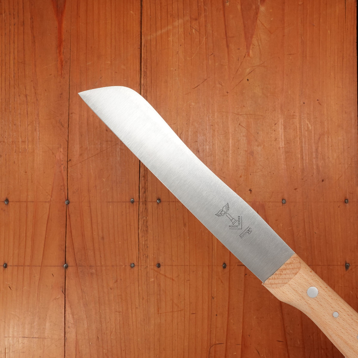 Windmühlenmesser Hamburger 6.75" Bread Knife Carbon Copper Beech