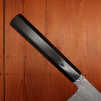 Sakai Kikumori Nakagawa 210mm Gyuto STRIX Damascus Ebony Handle with Saya