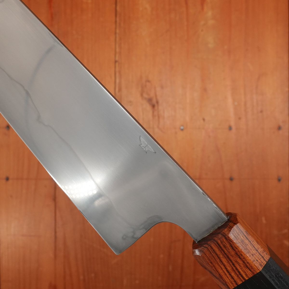 Rolin Knives Honyaki 185mm Gyuto W2 Ebony & Desert Ironwood with Saya
