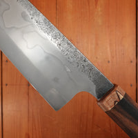 Rolin Knives Honyaki 210mm Gyuto W2 Forge Finish Ebony Spalted Maple with Saya