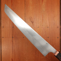 Rolin Knives Honyaki 250mm Sakimaru Sujihiki W2 Textured Ebony & Copper with Saya