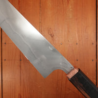 Rolin Knives Honyaki 250mm Sakimaru Sujihiki W2 Textured Ebony & Copper with Saya