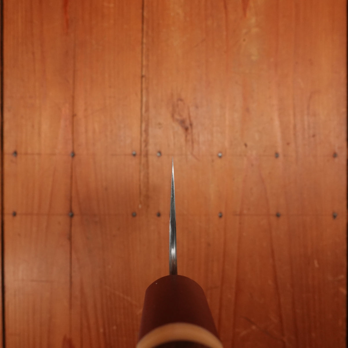 Rolin Knives Honyaki 200mm Bunka W2 Walnut Micarta Richlite with Saya