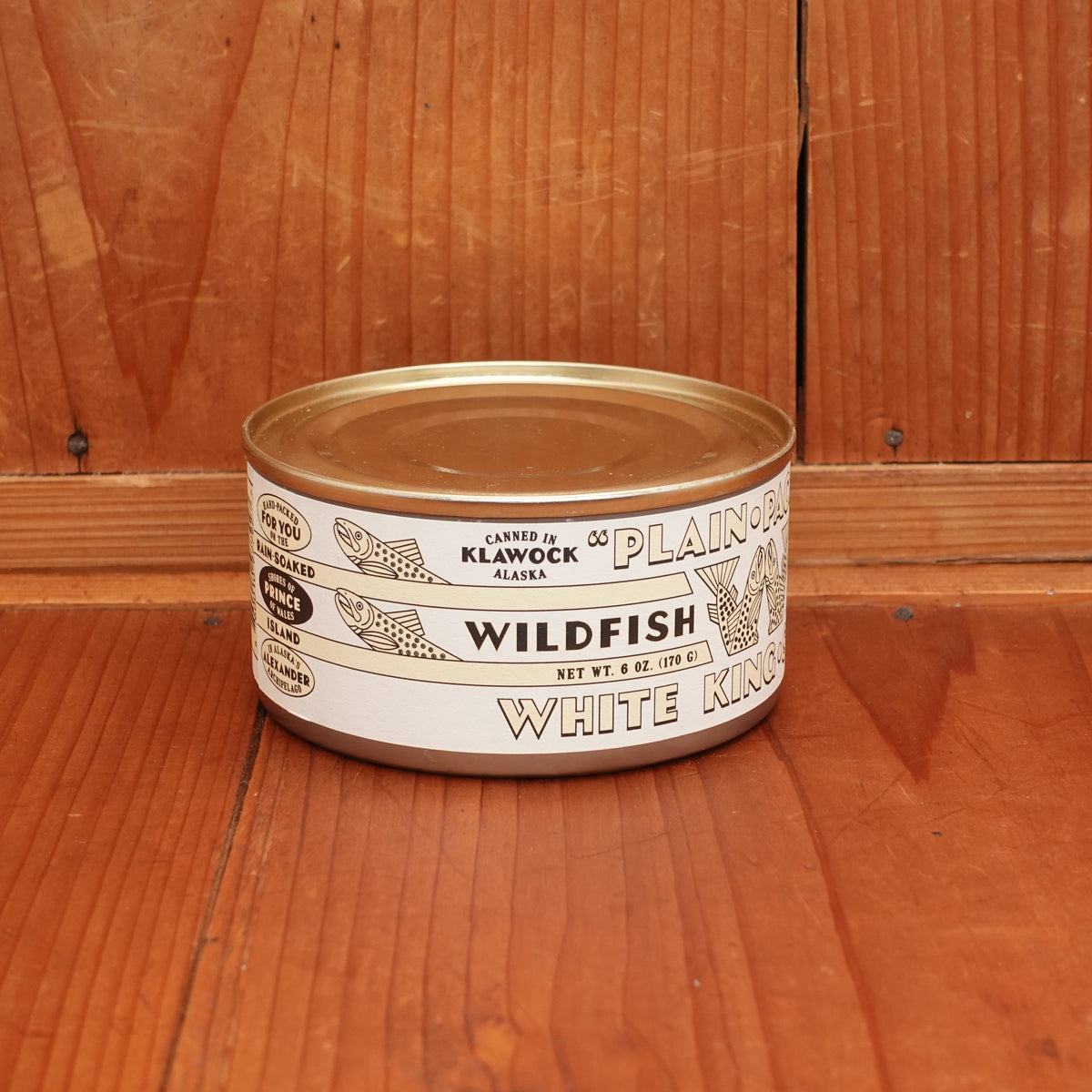 Wildfish Cannery Plain Packed White King Salmon  - 6oz