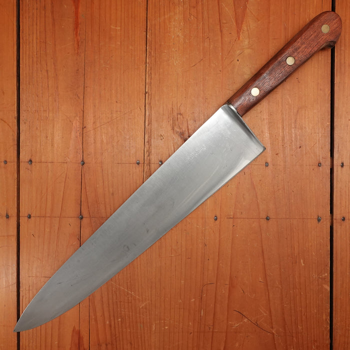 K Sabatier 13" Chef Knife Carbon Steel & Rosewood 1950's