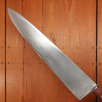 K Sabatier 13" Chef Knife Carbon Steel & Rosewood 1950's