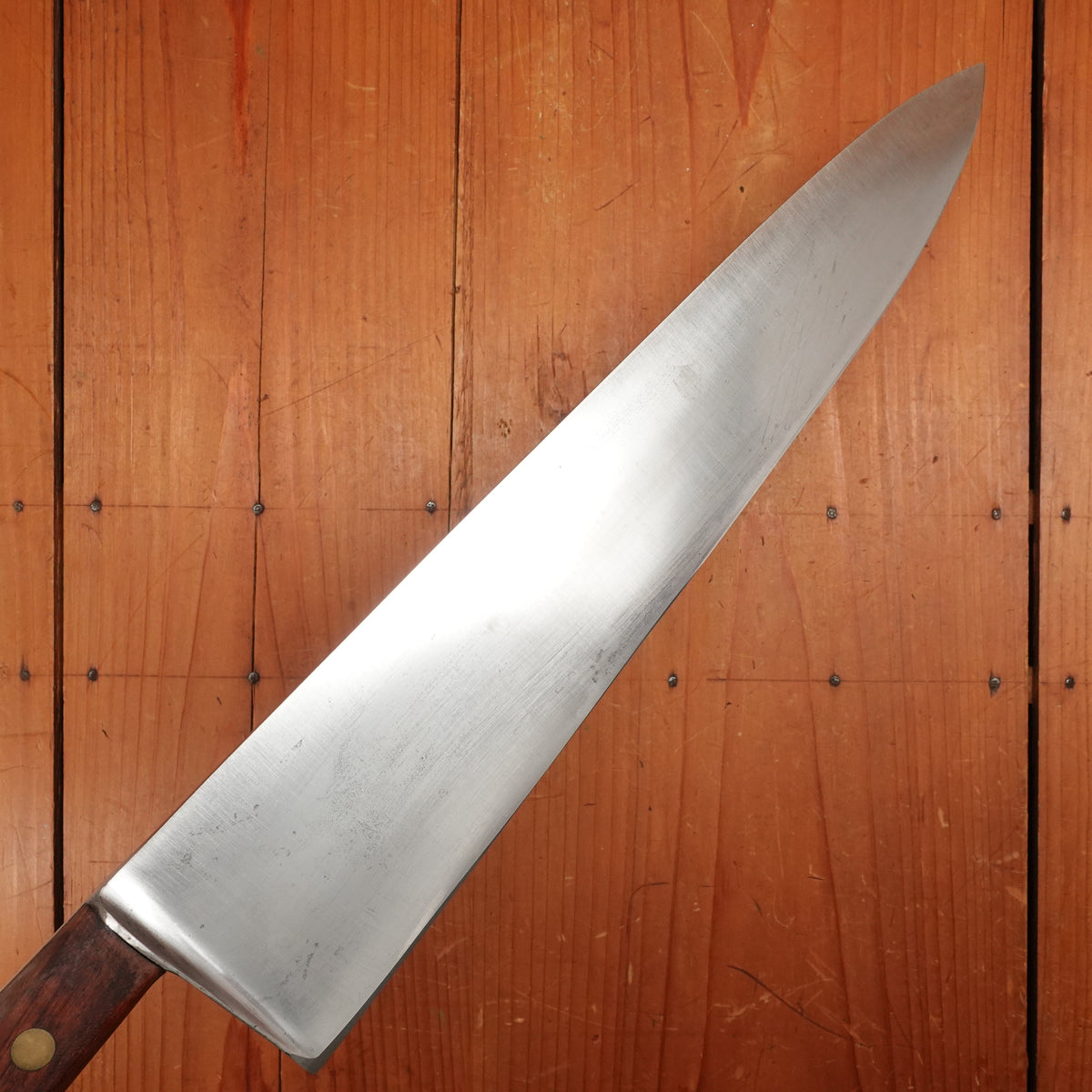 K Sabatier 13" Chef Knife Carbon Steel & Rosewood 1950's