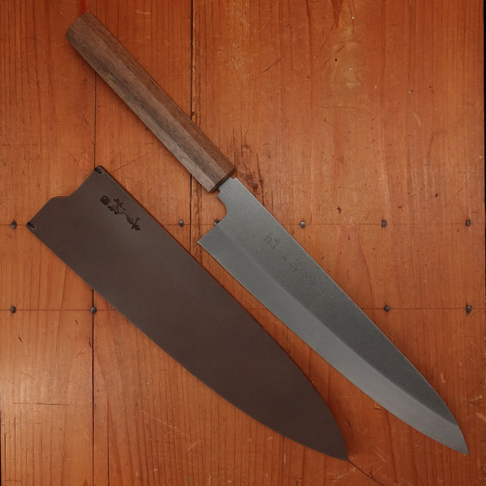 Konosuke Sanjo GS+ 240mm Gyuto SLD Nashiji Khii Laurel Handle with Leather Sheath