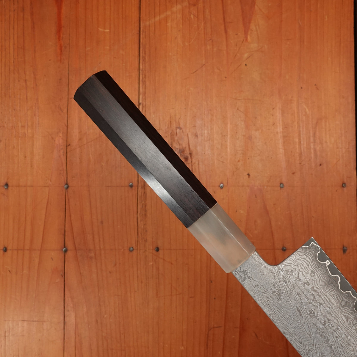 Sakai Kikumori Nakagawa Seiun 180mm Santoku VG10 Ebony with Saya