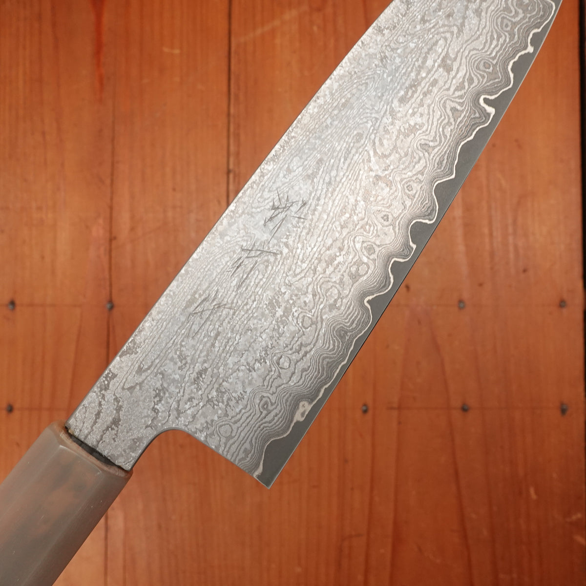 Sakai Kikumori Nakagawa Seiun 180mm Santoku VG10 Ebony with Saya