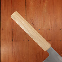 Konosuke Sanjo GS+ 240mm Gyuto SLD Migaki Khii Chestnut Handle with Leather Sheath