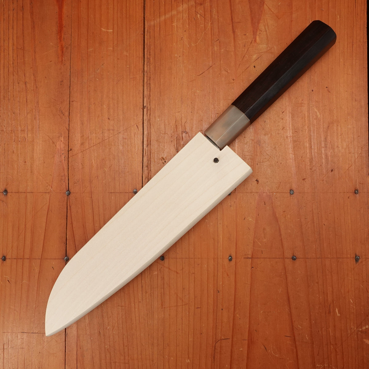 Sakai Kikumori Nakagawa Seiun 180mm Santoku VG10 Ebony with Saya