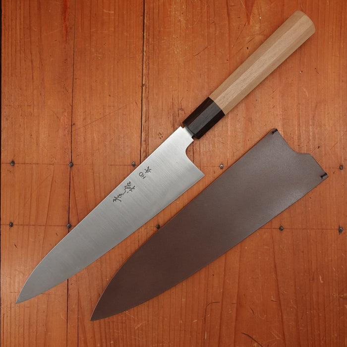 Konosuke Sakai HD2 225mm Wa Gyuto Ho & Ebony Wood Handle with Leather Sheath