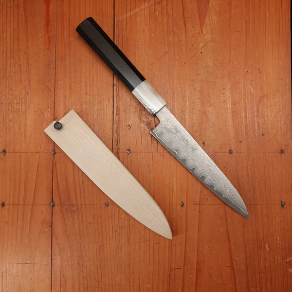 Sakai Kikumori Nakagawa Seiun 150mm Petty VG10 Ebony with Saya