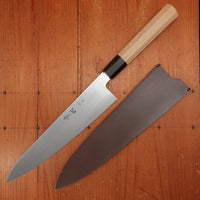 Konosuke Sakai HD2 240mm Wa Gyuto Ho & Ebony Wood Handle with Leather Sheath
