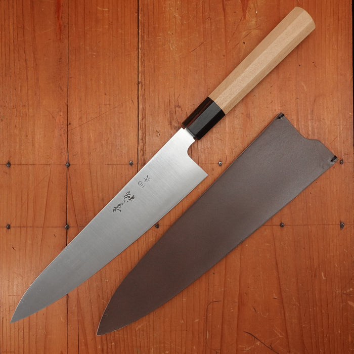 Konosuke Sakai HD2 240mm Wa Gyuto Ho & Ebony Wood Handle with Leather Sheath