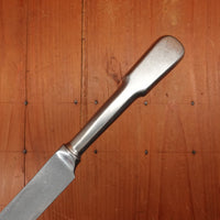 Old English Fiddle Table Knife Stainless Yorkshire Rose Tumbled Finish