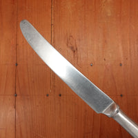 Old English Fiddle Table Knife Stainless Yorkshire Rose Tumbled Finish