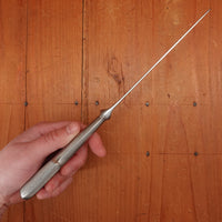Old English Fiddle Table Knife Stainless Yorkshire Rose Tumbled Finish