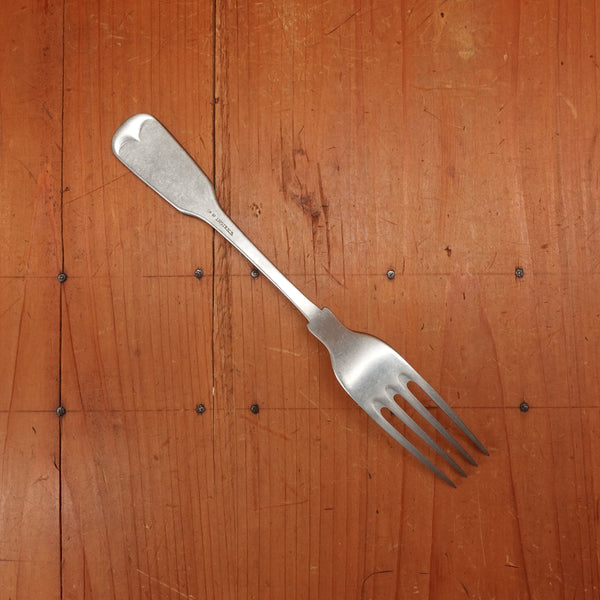 Old English Fiddle Table Fork Stainless Yorkshire Rose Tumbled Finish