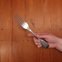 Old English Fiddle Table Fork Stainless Yorkshire Rose Tumbled Finish