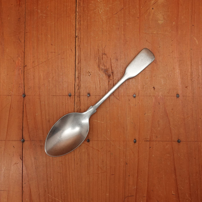 Old English Fiddle Dessert Spoon Stainless Yorkshire Rose Tumbled Finish