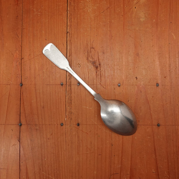 Old English Fiddle Dessert Spoon Stainless Yorkshire Rose Tumbled Finish