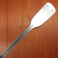 Old English Fiddle Dessert Spoon Stainless Yorkshire Rose Tumbled Finish