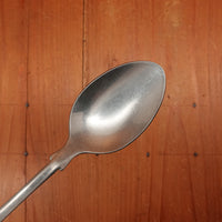 Old English Fiddle Dessert Spoon Stainless Yorkshire Rose Tumbled Finish