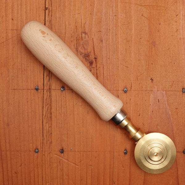 Pasta Cutting Wheel with Brass Single Smooth Blade