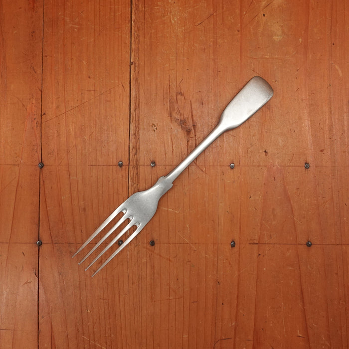 Old English Fiddle Dessert Fork Stainless Yorkshire Rose Tumbled Finish